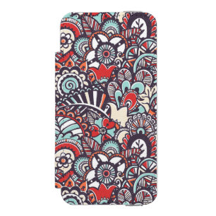 Paisley-Blumenmuster Incipio Watson™ iPhone 5 Geldbörsen Hülle