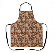 Paisley-Blumenmuster nahtlos Braun