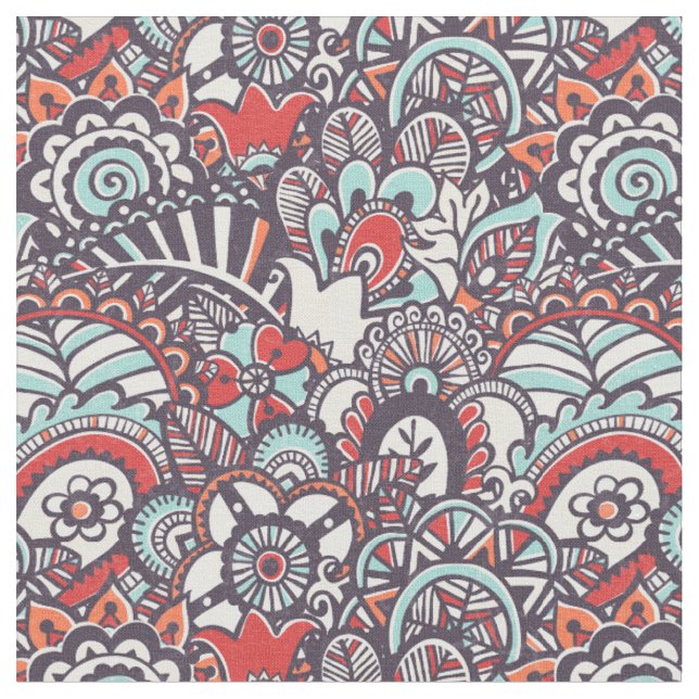 Paisley-Blumenmuster Stoff (Nahaufnahme)
