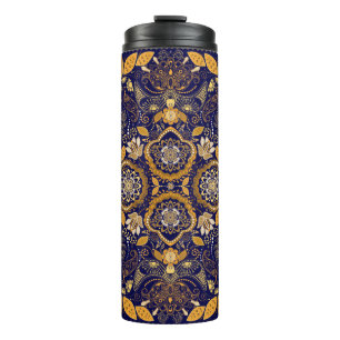 Paisley-Blumenmuster Thermosbecher