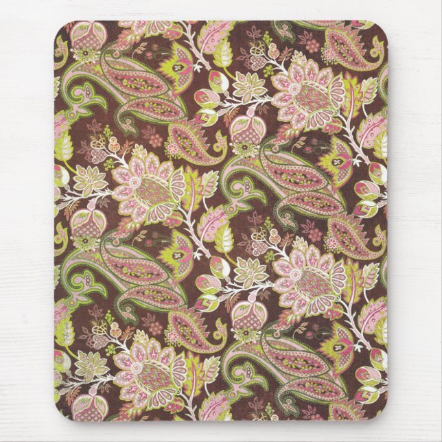 Paisley-Braun Mousepad (Vorne)