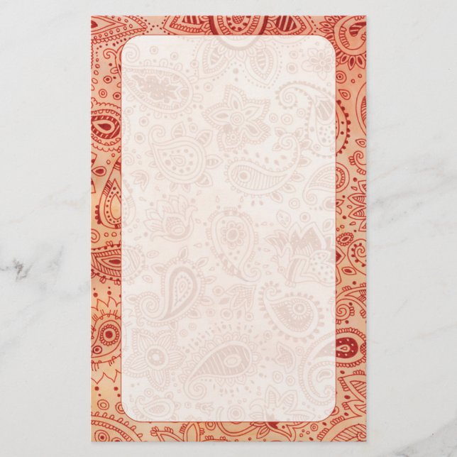 Paisley Briefpapier (Vorderseite)