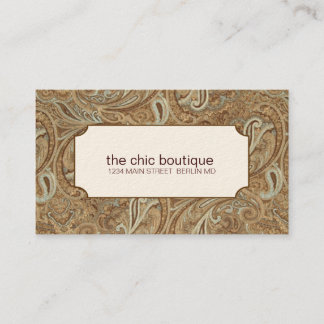 Paisley Business Cards Visitenkarte