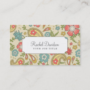 Paisley Business Cards Visitenkarte