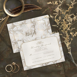 Paisley Champagne ID767 RSVP Karte