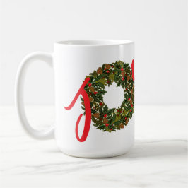 Paisley Christmas Wreath JOY Christmas Kaffeetasse