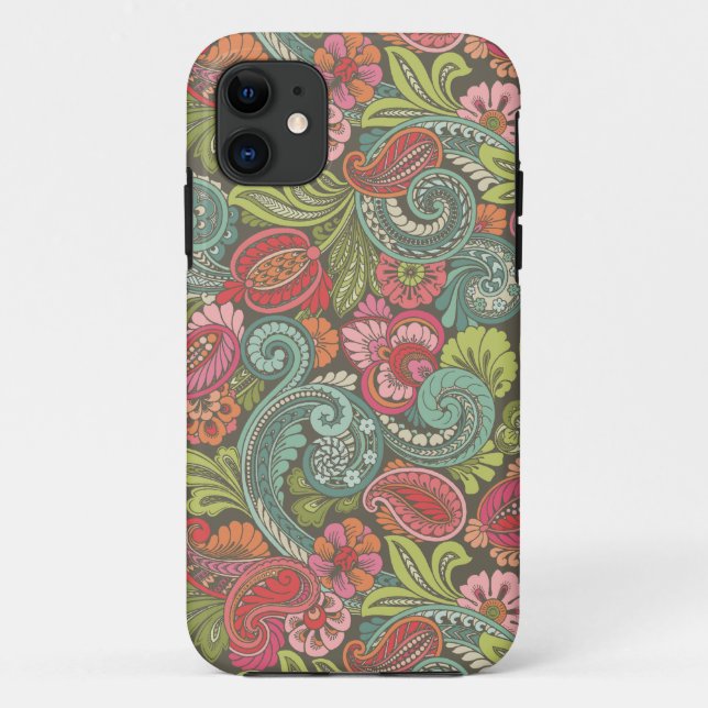 Paisley Cingalesisch Case-Mate iPhone Hülle (Rückseite)
