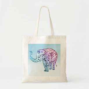 Paisley Colorful Elephant Tragetasche