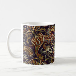 Paisley Colorful Textile: Ethnisches Vintages Desi Kaffeetasse