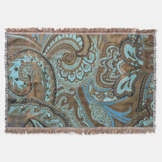 Paisley Damask - Blanket Decke (Vorderseite)