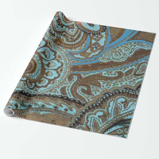 Paisley Damask - Schleifpapier Geschenkpapier (Ungerollt)