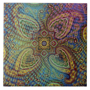 Paisley Decorative Tile Fliese