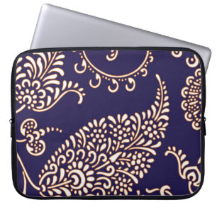 Paisley des Damastes Vintages girly Laptopschutzhülle