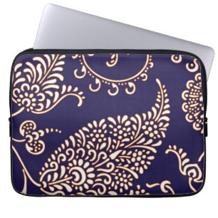 Paisley des Damastes Vintages girly Laptopschutzhülle
