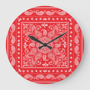 Paisley Design-1 Acrylic Wall Clock Große Wanduhr