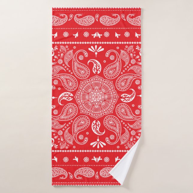 Paisley Design-1-Handtuch Badhandtuch Set (Badehandtuch)