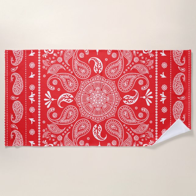 Paisley Design-1 Strandtuch (Vorderseite)