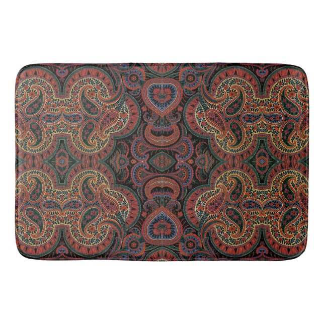 Paisley Design #4 bei SusieJayne Badematte (Vorderseite)