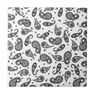Paisley Design Anpassen von Farbhintergrund und Te Fliese