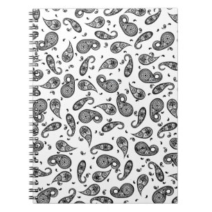 Paisley Design Anpassen von Farbhintergrund und Te Notizblock