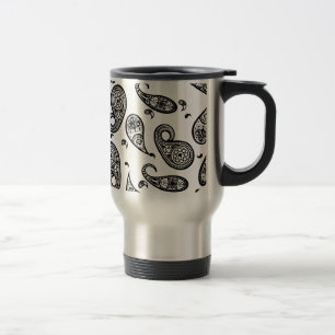 Paisley Design Anpassen von Farbhintergrund und Te Reisebecher