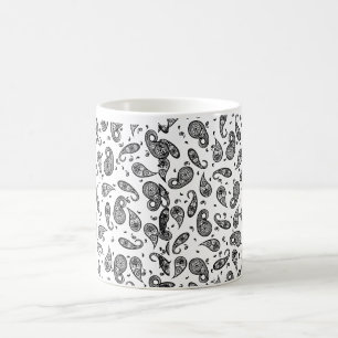 Paisley Design Anpassen von Farbhintergrund und Te Tasse