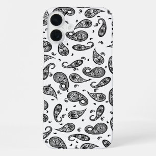 Paisley-Design - Farbe von Hintergrund und Text an iPhone 16 Plus Hülle