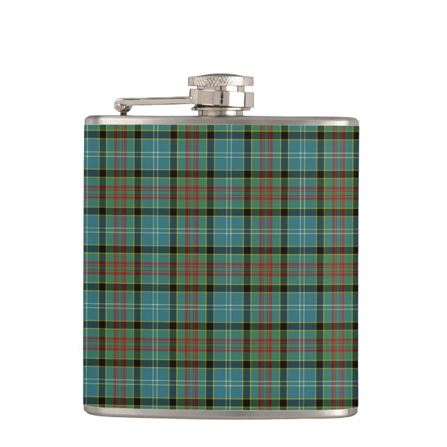 Paisley District Tartan Hip Flask Flachmann (Vorderseite)