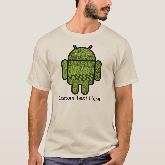 Paisley Doodle-Zeichen für Android™ T-Shirt (Vorderseite)