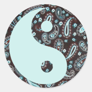 Paisley Dreams Yin und Yang Sticker
