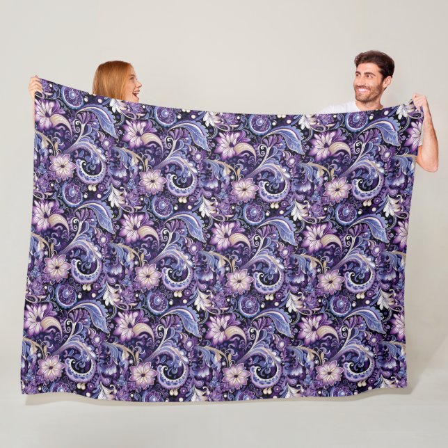 Paisley-Druck-Flanelldecke Fleecedecke (Beispiel)
