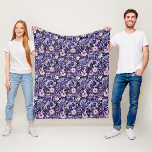 Paisley-Druck-Fleece-Decke Fleecedecke