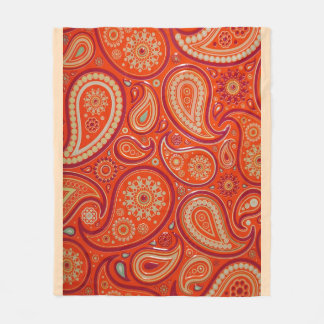 Paisley-Druck-Fleece-Decke Fleecedecke