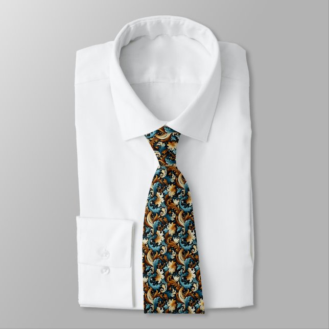 Paisley-Druck Herren Krawatte (Gebunden)