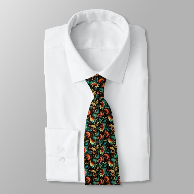 Paisley-Druck Herren Krawatte (Gebunden)