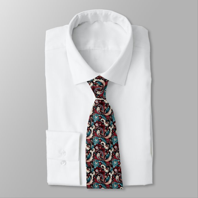 Paisley-Druck Herren Krawatte (Gebunden)