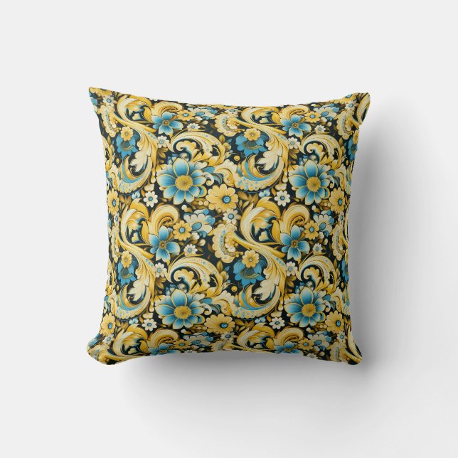 Paisley-Druck Kissen (Vorderseite)