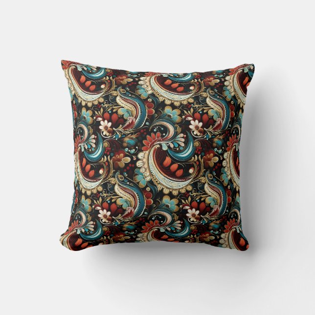Paisley-Druck Kissen (Vorderseite)