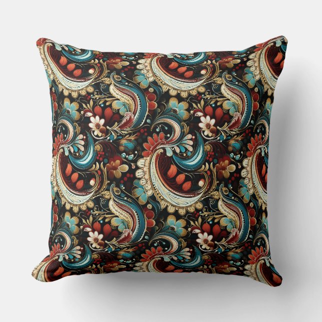 Paisley-Druck Kissen (Vorderseite)