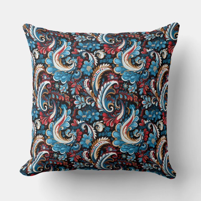 Paisley-Druck Kissen (Vorderseite)