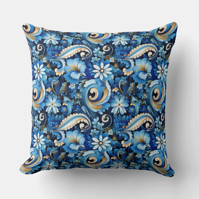 Paisley-Druck Kissen (Vorderseite)