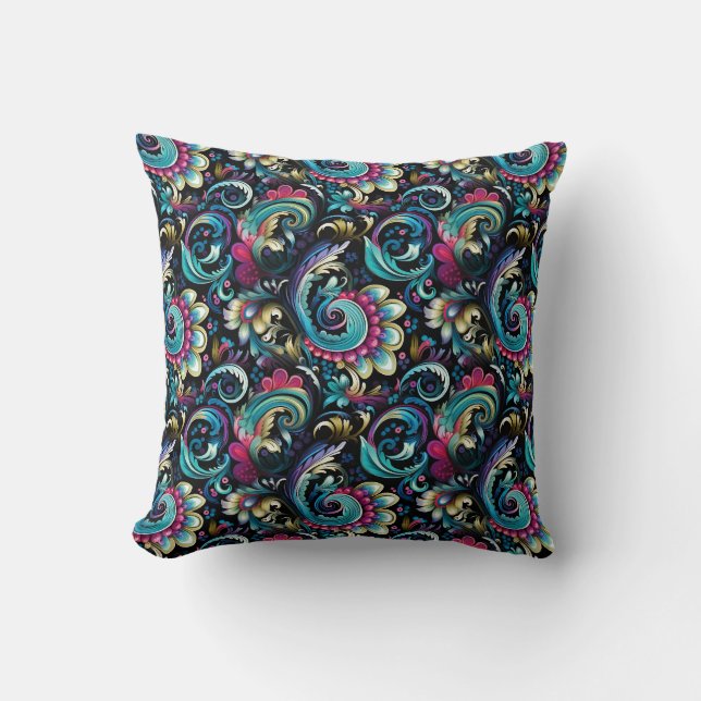 Paisley-Druck Kissen (Vorderseite)