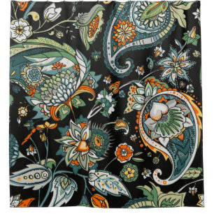 Paisley. Ein auf Tradition basierendes nahtloses M Duschvorhang