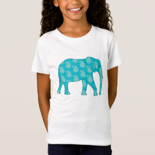 Paisley-Elefant - Türkis und Wasser T-Shirt