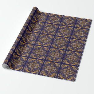 Paisley Elegance: Textile Designmuster Geschenkpapier