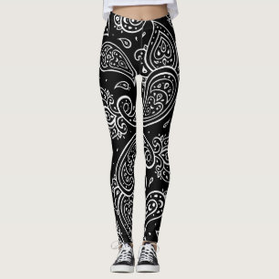 Paisley Eleganz: nahtloses ethnisches Muster. Leggings