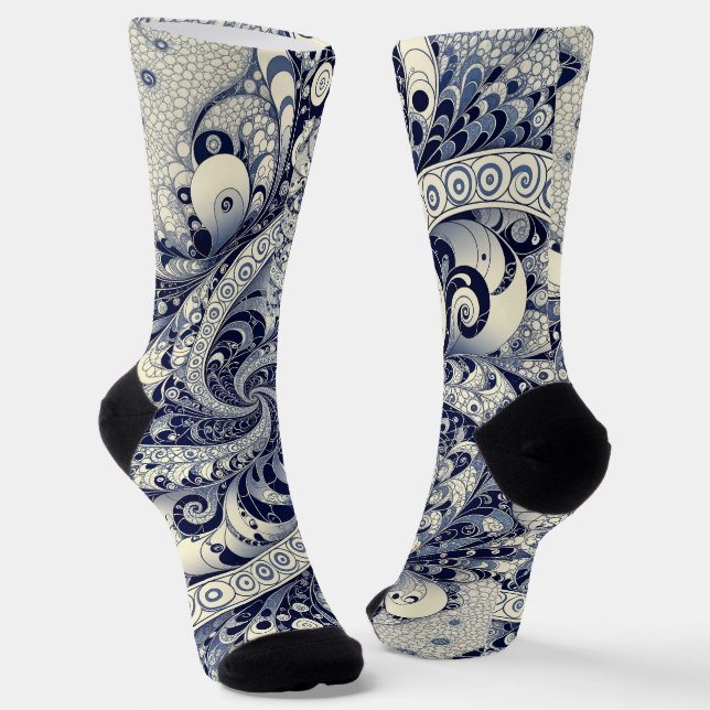 Paisley Exotisch Stylisch Socken (Gewinkelt)