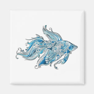 Paisley-Fließenfische Magnet