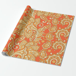 Paisley Floral ethnische nahtlose Muster. Arabisch Geschenkpapier