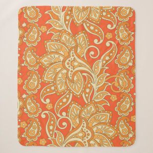 Paisley Floral ethnische nahtlose Muster. Arabisch Sherpadecke